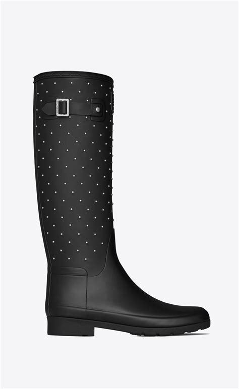 ysl hunter boots